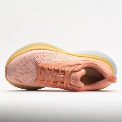HOKA Bondi 8 Women's Shell Coral/Peach Parfait -Hoka Shoes Outlet Store 048475 2