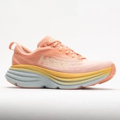 HOKA Bondi 8 Women's Shell Coral/Peach Parfait -Hoka Shoes Outlet Store 048475 5