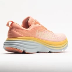 HOKA Bondi 8 Women's Shell Coral/Peach Parfait -Hoka Shoes Outlet Store 048475 6