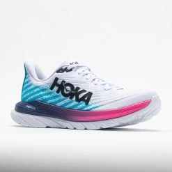 HOKA Mach 5 Men's White/Scuba Blue -Hoka Shoes Outlet Store 048548 5