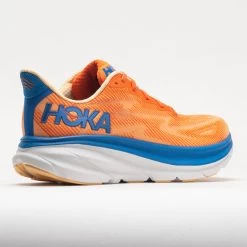 HOKA Clifton 9 Men's Vibrant Orange/Impala -Hoka Shoes Outlet Store 049211 6