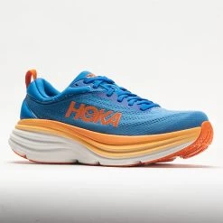 HOKA Bondi 8 Men's Coastal Sky/Vibrant Orange -Hoka Shoes Outlet Store 049225 5
