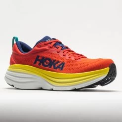 HOKA Bondi 8 Men's Red Alert/Flame -Hoka Shoes Outlet Store 049229 5