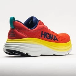 HOKA Bondi 8 Men's Red Alert/Flame -Hoka Shoes Outlet Store 049229 6