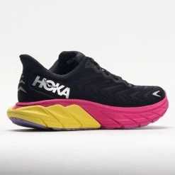 HOKA Arahi 6 Women's Black/Pink Yarrow -Hoka Shoes Outlet Store 049237 6