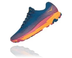 Hoka Women's Torrent 2 (MBSF - Moroccan Blue / Saffron) -Hoka Shoes Outlet Store 1110497 MBSF 4
