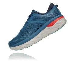 Hoka Men's Bondi 7 (RTOS - Real Teal/Outer Space) -Hoka Shoes Outlet Store 1110518 RTOS 4