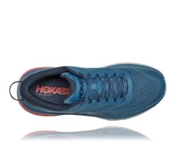 Hoka Men's Bondi 7 (RTOS - Real Teal/Outer Space) -Hoka Shoes Outlet Store 1110518 RTOS 5
