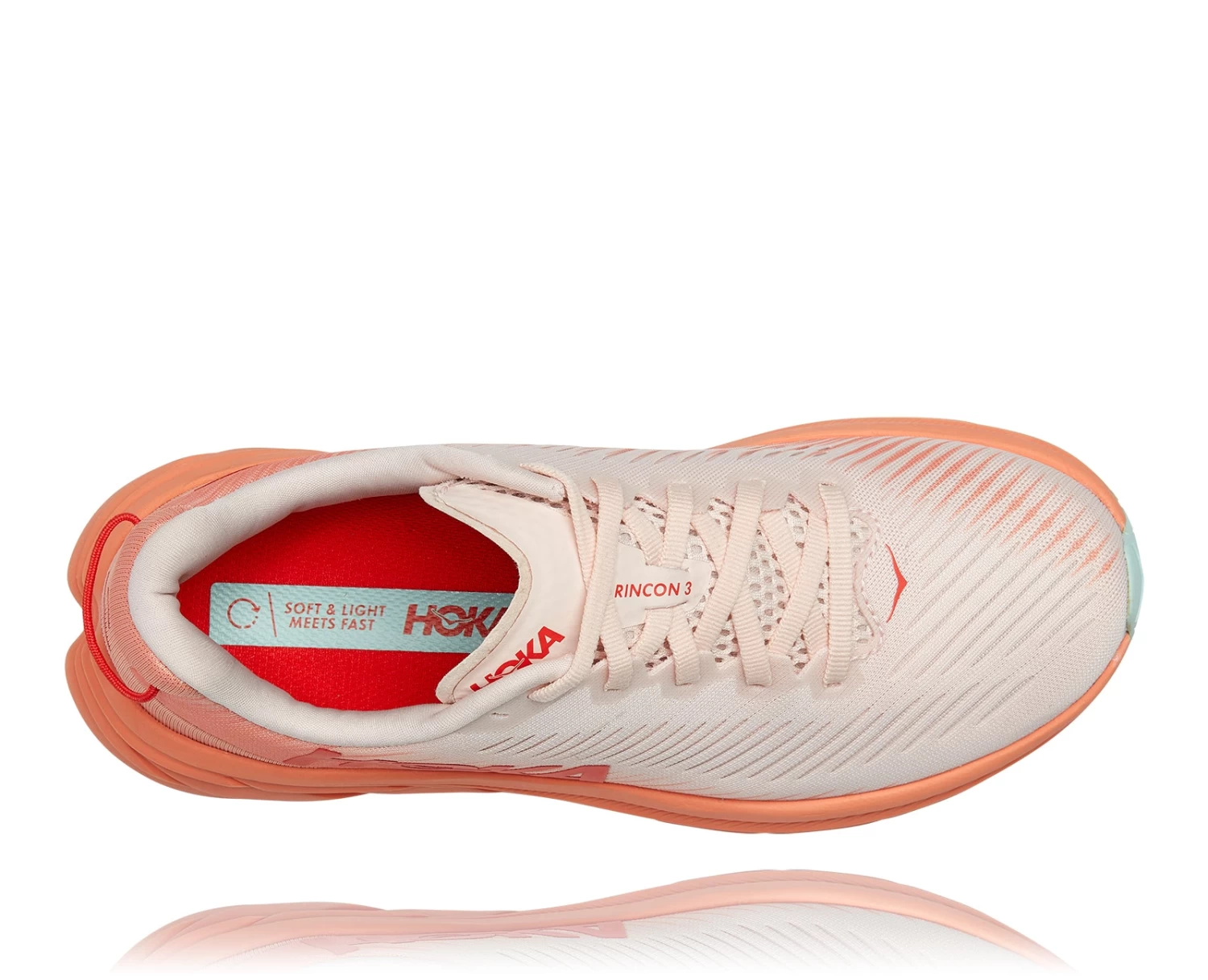 Hoka Women's Rincon 3 (SPCN - Silver Peony/Cantaloupe) 5 Hoka Women's Rincon 3 (SPCN - Silver Peony/Cantaloupe) - Image 5