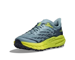 Hoka Men's Speedgoat 5 (SBDCT - Stone Blue/Dark Citron) 9 Hoka Men's Speedgoat 5 (SBDCT - Stone Blue/Dark Citron) -Hoka Shoes Outlet Store 1123157 SBDCT 3