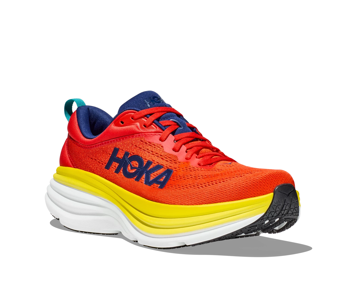 Hoka Men's Bondi 8 (RAFL - Red Alert/Flame) 4 Hoka Men's Bondi 8 (RAFL - Red Alert/Flame) - Image 4
