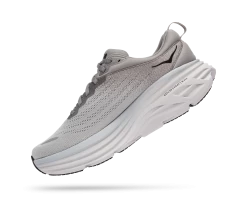 Hoka Men's Bondi 8 (SHMS - Sharkskin/Harbor Mist) -Hoka Shoes Outlet Store 1123202 SHMS 4