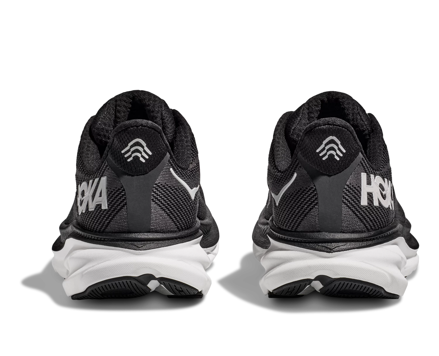 Hoka Men's Clifton 9 WIDE (BWHT - Black/White) 6 Hoka Men's Clifton 9 WIDE (BWHT - Black/White) - Image 6