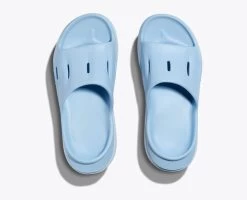 Hoka U Ora Recovery Slide 3 (IWAB - Ice Water/Airy Blue) -Hoka Shoes Outlet Store 1135061 IWAB 2
