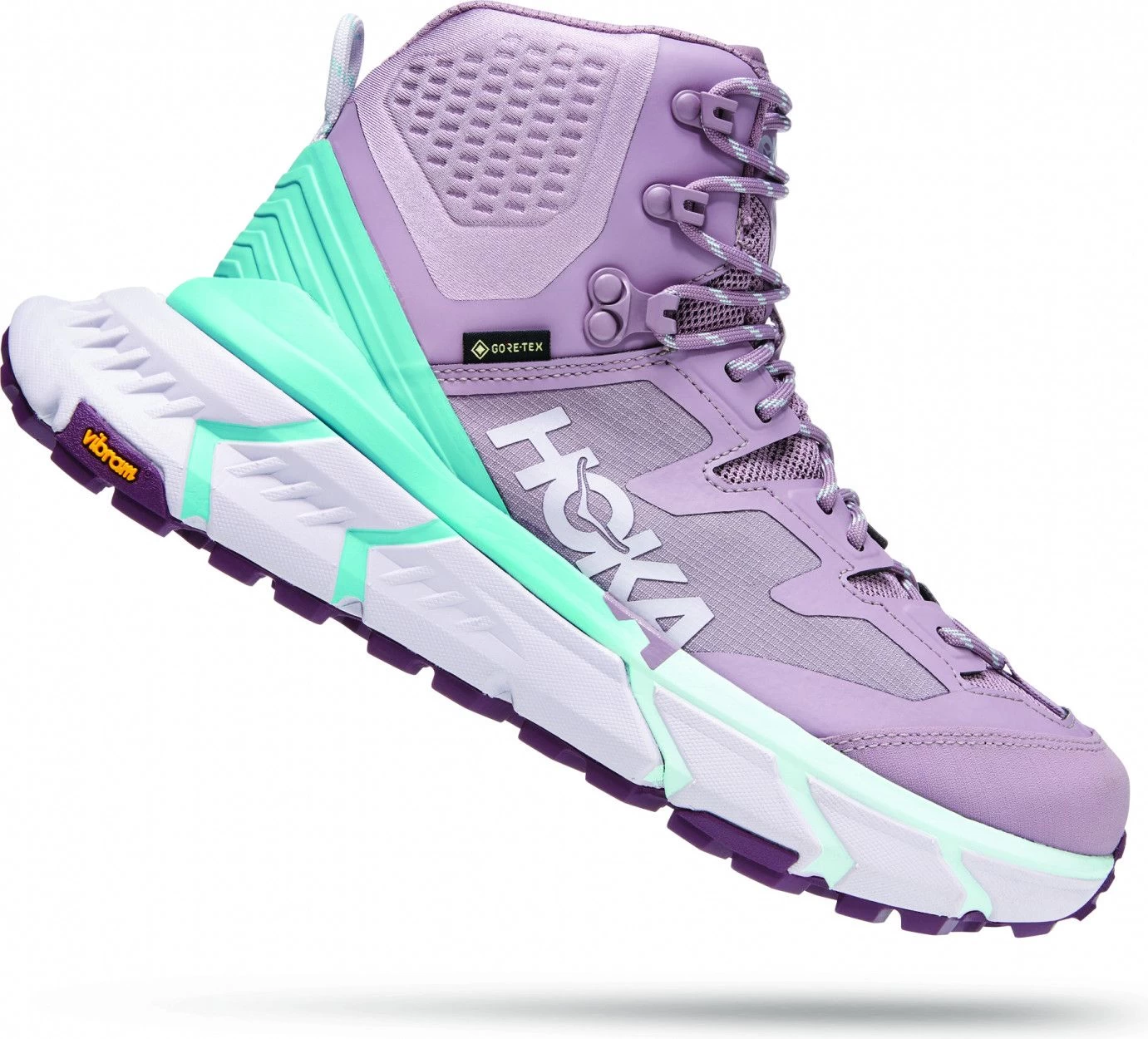 Women's Hoka One One Tennine Hike GTX Purple Blue Outdoor Shoes 2 Women's Hoka One One Tennine Hike GTX Purple Blue Outdoor Shoes - Image 2