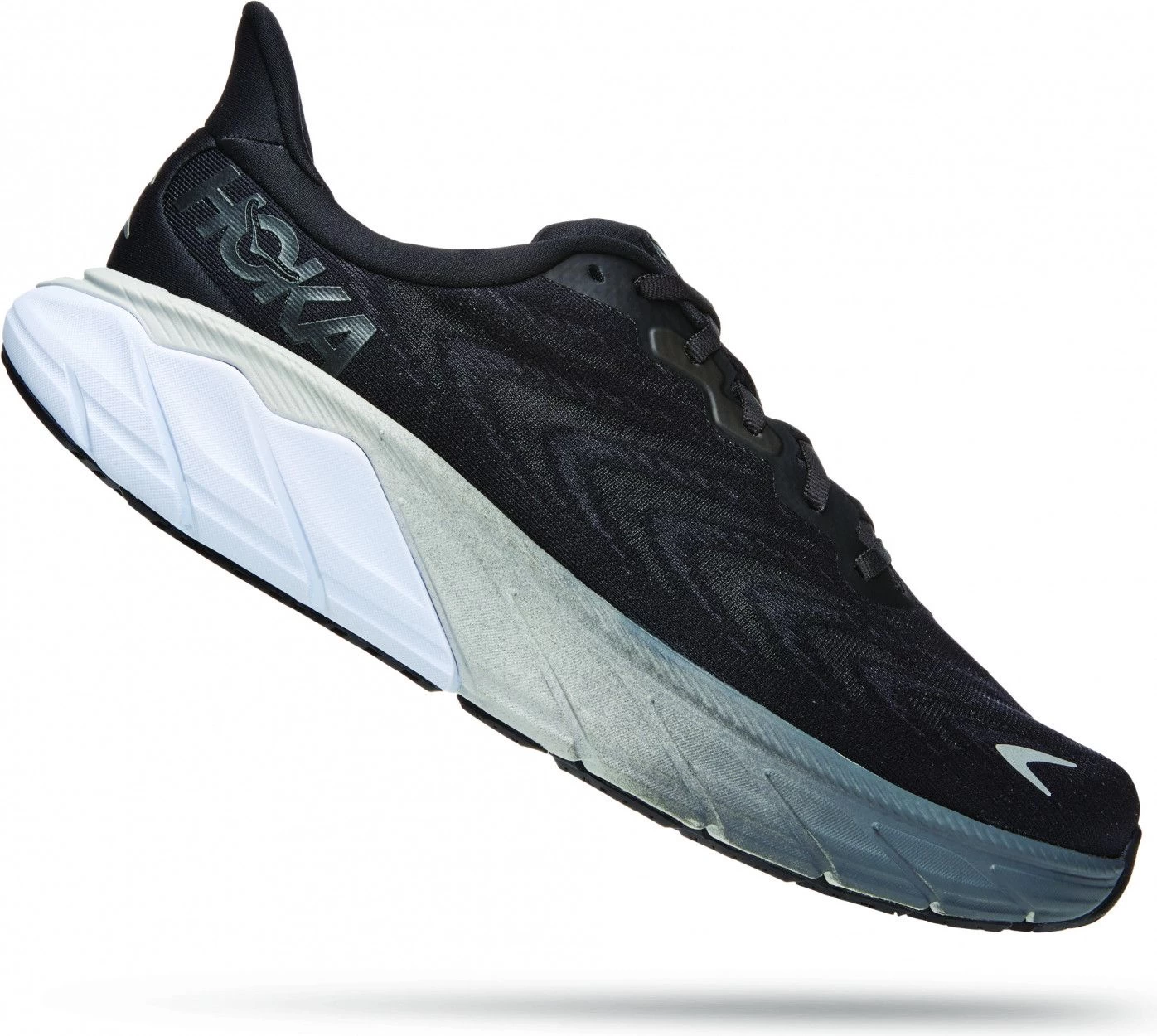 Hoka One One Arahi 6 Running Shoes Black White Wide 2E 2 Hoka One One Arahi 6 Running Shoes Black White Wide 2E - Image 2