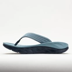 HOKA Ora Recovery Flip Men's Stone Blue/Outer Space -Hoka Shoes Outlet Store 570604 1