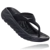 Hoka Women's Ora Recovery Flip (BDGGR - Black/Dark Grey)