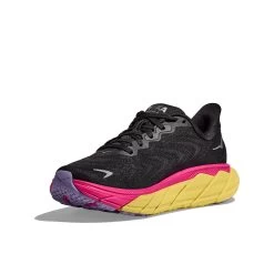 Hoka Arahi 6 Women's Running Shoes - Black / Pink Yarrow -Hoka Shoes Outlet Store hoka arahi 6 women s running shoes black pink yarrow 4 1428164