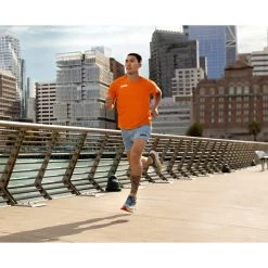 Hoka Bondi 8 Running Shoes Men - Coastal Sky / Vibrant Orange -Hoka Shoes Outlet Store hoka bondi 8 running shoes 1330907 8