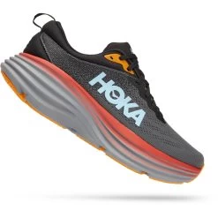Hoka Bondi 8 Running Shoes Men - Anthracite / Castlerock -Hoka Shoes Outlet Store hoka bondi 8 running shoes anthracite castlerock 3 1239627