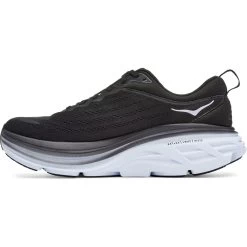Hoka Bondi 8 Wide Running Shoes Men - Black / White -Hoka Shoes Outlet Store hoka bondi 8 running shoes black white 1 1239643