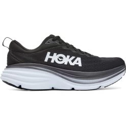 Hoka Bondi 8 Wide Running Shoes Men - Black / White -Hoka Shoes Outlet Store hoka bondi 8 running shoes black white 8 1239642
