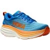 Hoka Bondi 8 Wide Running Shoes Men - Coastal Sky / Vibrant Orange