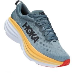 Hoka Bondi 8 Wide Running Shoes Men - Goblin Blue / Mountain Spring