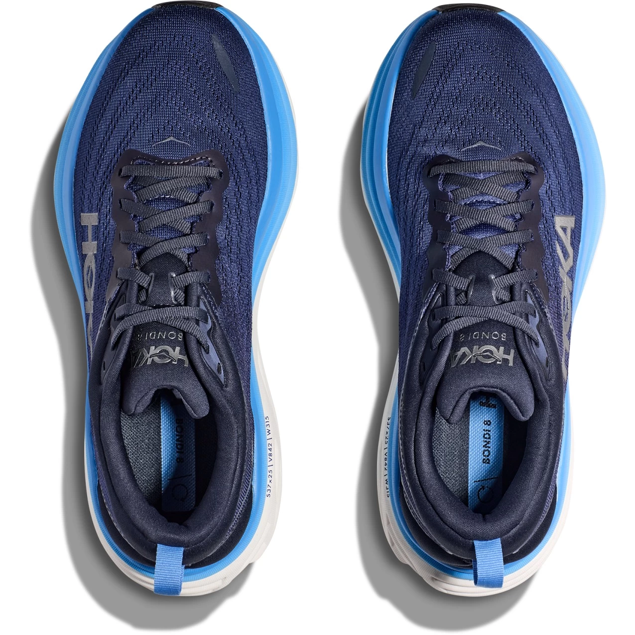 Hoka Bondi 8 Wide Running Shoes Men - Outer Space / All Aboard 5 Hoka Bondi 8 Wide Running Shoes Men - Outer Space / All Aboard - Image 5