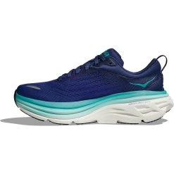 Hoka Bondi 8 Running Shoes Women - Bellwether Blue / Evening Sky -Hoka Shoes Outlet Store hoka bondi 8 womens running shoes bellwether blue evening sky 1 1502133