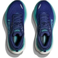 Hoka Bondi 8 Running Shoes Women - Bellwether Blue / Evening Sky -Hoka Shoes Outlet Store hoka bondi 8 womens running shoes bellwether blue evening sky 7 1502139