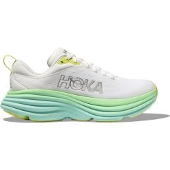 Hoka Bondi 8 Running Shoes Women - Blanc De Blanc / Sunlit Ocean -Hoka Shoes Outlet Store hoka bondi 8 womens running shoes blanc de blanc sunlit ocean 8 1502147