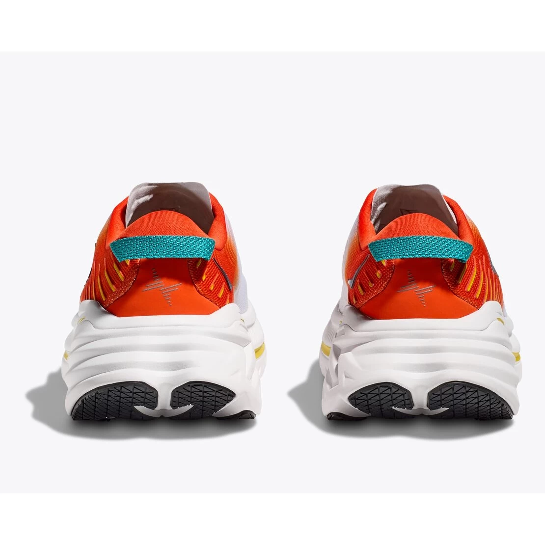 Hoka Bondi X Running Shoes - Blanc De Blanc / Flame 8 Hoka Bondi X Running Shoes - Blanc De Blanc / Flame - Image 8