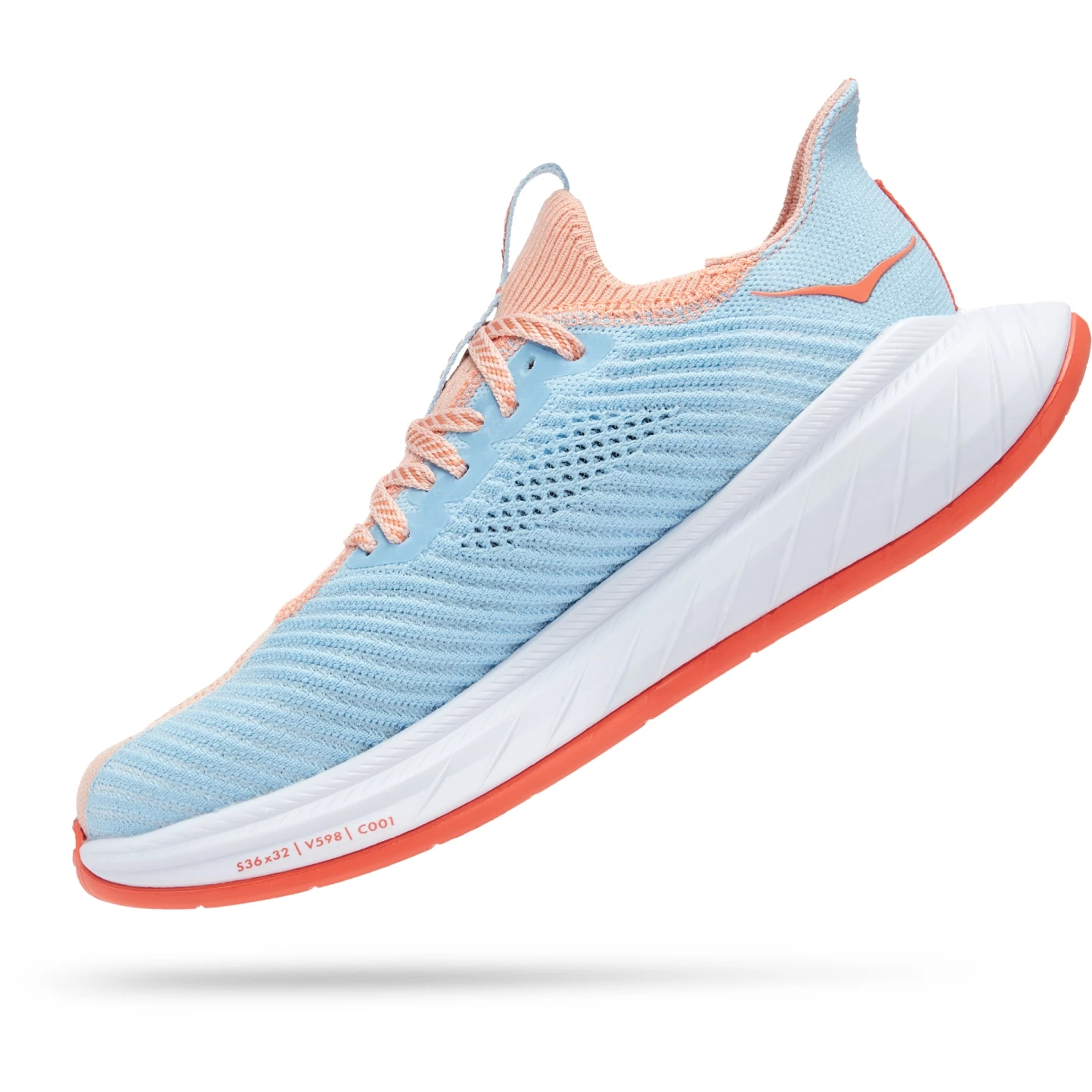 Hoka Carbon X 3 Women's Running Shoes - Peach Parfait / Summer Song 4 Hoka Carbon X 3 Women's Running Shoes - Peach Parfait / Summer Song - Image 4