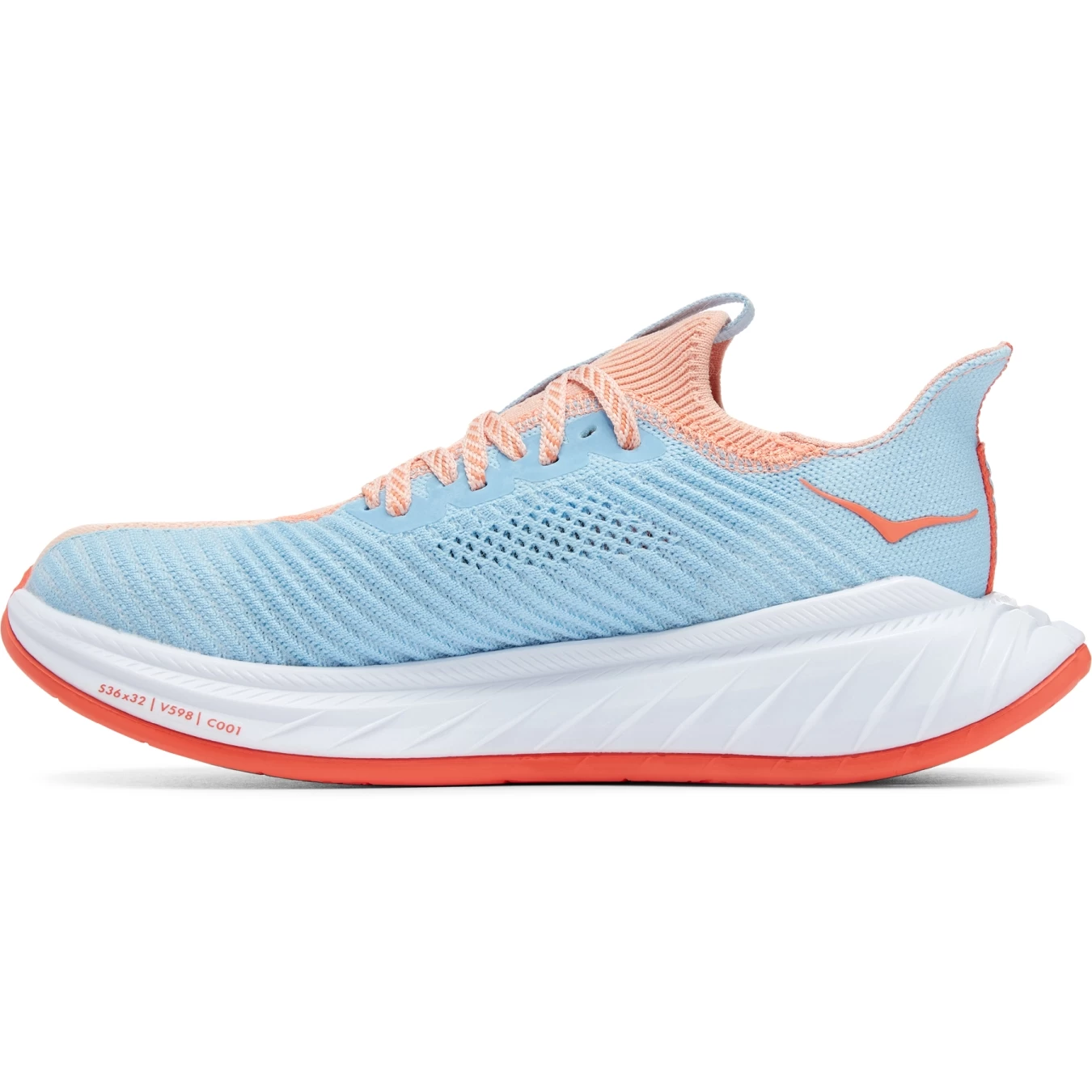 Hoka Carbon X 3 Women's Running Shoes - Peach Parfait / Summer Song 6 Hoka Carbon X 3 Women's Running Shoes - Peach Parfait / Summer Song - Image 6
