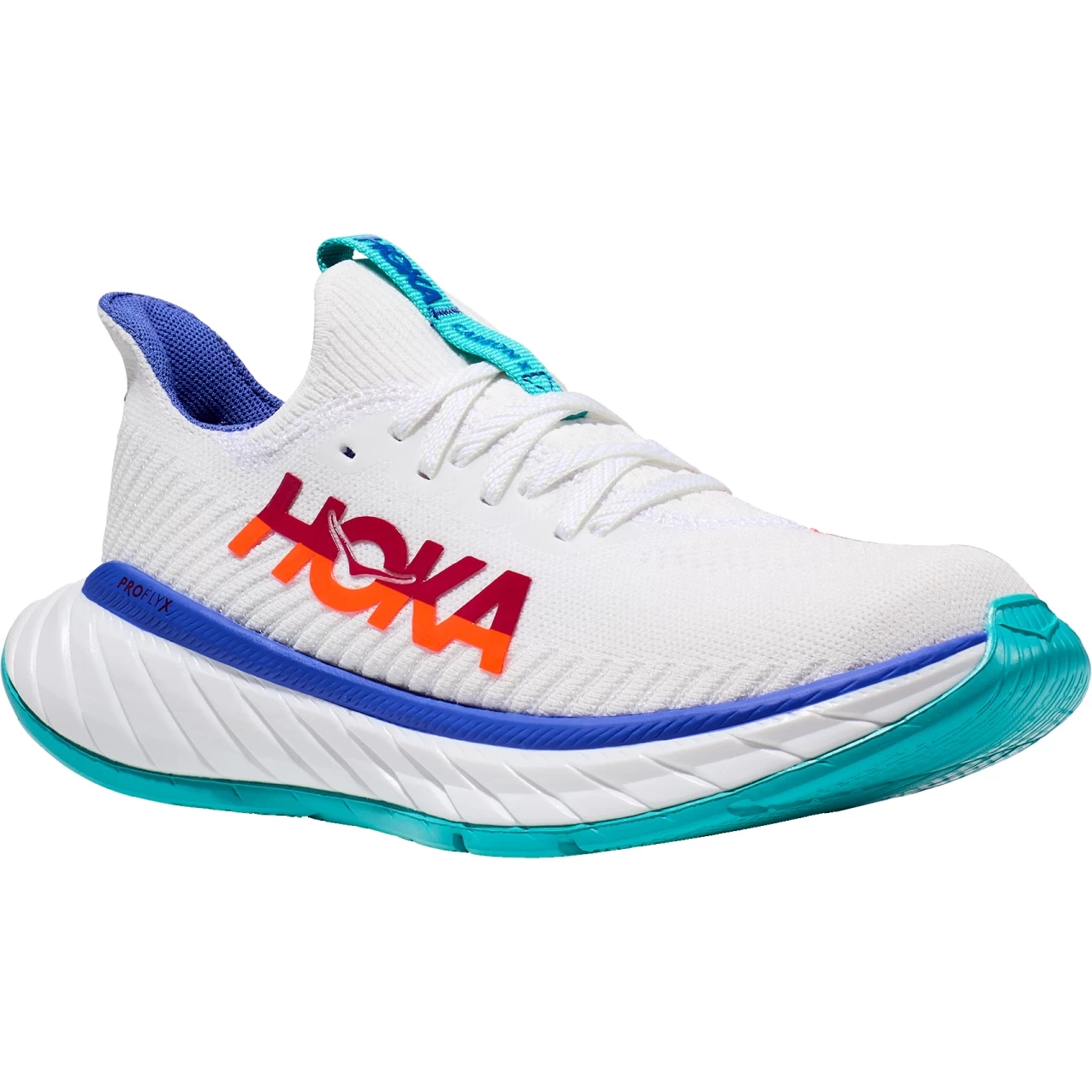 Hoka Carbon X 3 Women's Running Shoes - White / Flame 1 Hoka Carbon X 3 Women's Running Shoes - White / Flame