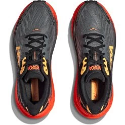 Hoka Challenger 7 Running Shoes Men - Castlerock / Flame -Hoka Shoes Outlet Store hoka challenger 7 running shoes castlerock flame 1 1502333