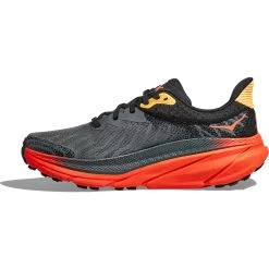 Hoka Challenger 7 Running Shoes Men - Castlerock / Flame -Hoka Shoes Outlet Store hoka challenger 7 running shoes castlerock flame 4 1502336