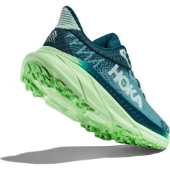 Hoka Challenger 7 Running Shoes Women - Ocean Mist / Lime Glow -Hoka Shoes Outlet Store hoka challenger 7 womens running shoes ocean mist lime glow 6 1502277