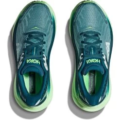 Hoka Challenger 7 Running Shoes Women - Ocean Mist / Lime Glow -Hoka Shoes Outlet Store hoka challenger 7 womens running shoes ocean mist lime glow 8 1502281
