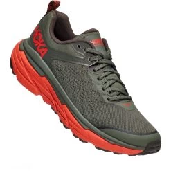 Hoka Challenger 6 Running Shoes - Thyme / Fiesta
