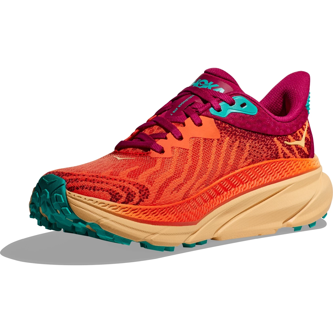 Hoka Challenger 7 Running Shoes Men - Flame / Cherries Jubilee 4 Hoka Challenger 7 Running Shoes Men - Flame / Cherries Jubilee - Image 4