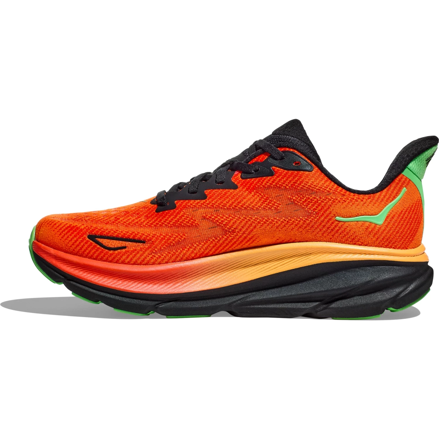 Hoka Clifton 9 Running Shoes Men - Flame / Vibrant Orange 4 Hoka Clifton 9 Running Shoes Men - Flame / Vibrant Orange - Image 4