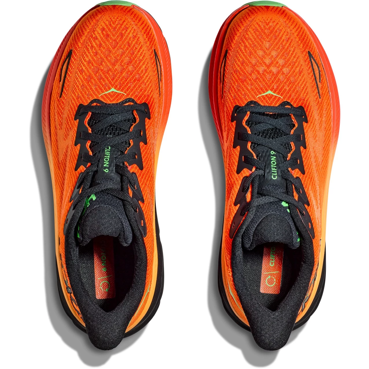 Hoka Clifton 9 Running Shoes Men - Flame / Vibrant Orange 7 Hoka Clifton 9 Running Shoes Men - Flame / Vibrant Orange - Image 7