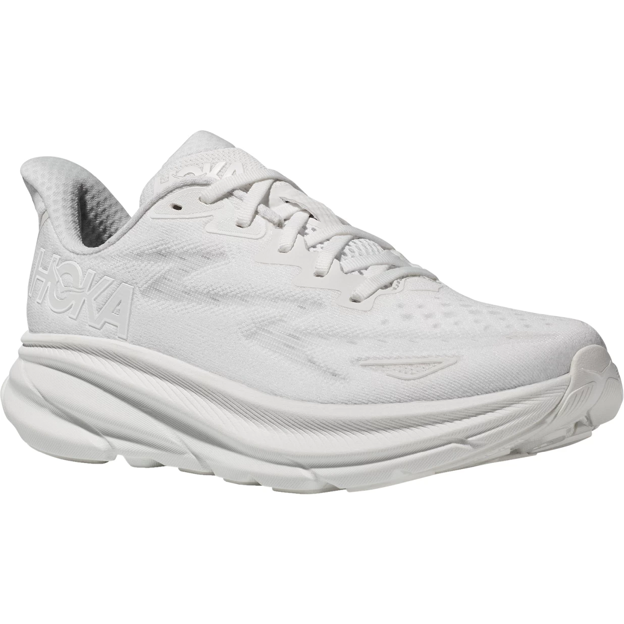 Hoka Clifton 9 Running Shoes Men - White / White 1 Hoka Clifton 9 Running Shoes Men - White / White