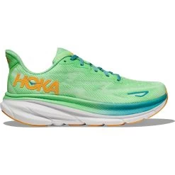 Hoka Clifton 9 Running Shoes Men - Zest / Lime Glow -Hoka Shoes Outlet Store hoka clifton 9 running shoes zest lime glow 3 1502518