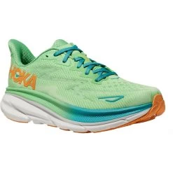 Hoka Clifton 9 Running Shoes Men - Zest / Lime Glow