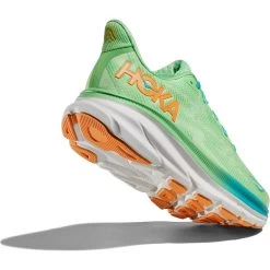 Hoka Clifton 9 Running Shoes Men - Zest / Lime Glow -Hoka Shoes Outlet Store hoka clifton 9 running shoes zest lime glow 8 1502523