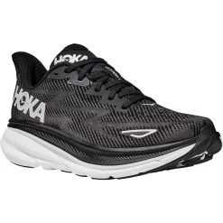 Hoka Clifton 9 Wide Running Shoes Men - Black / White